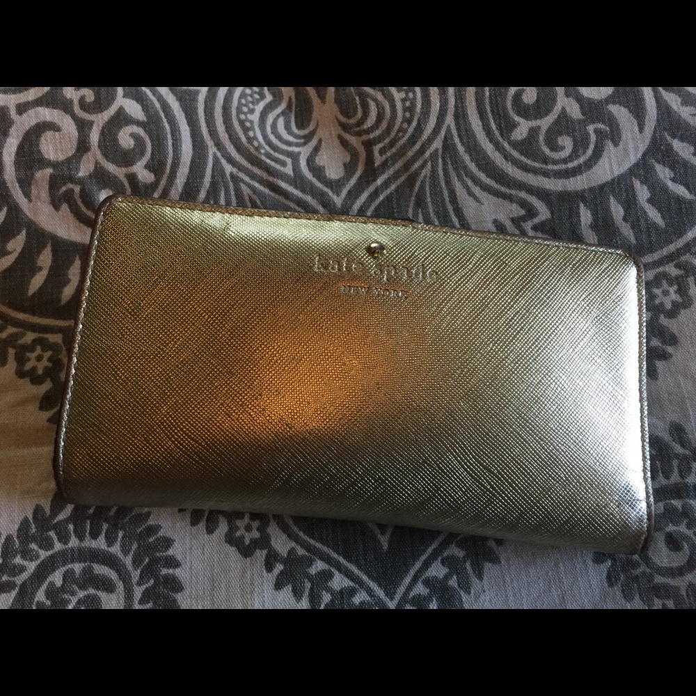 Kate spade gold wallet
